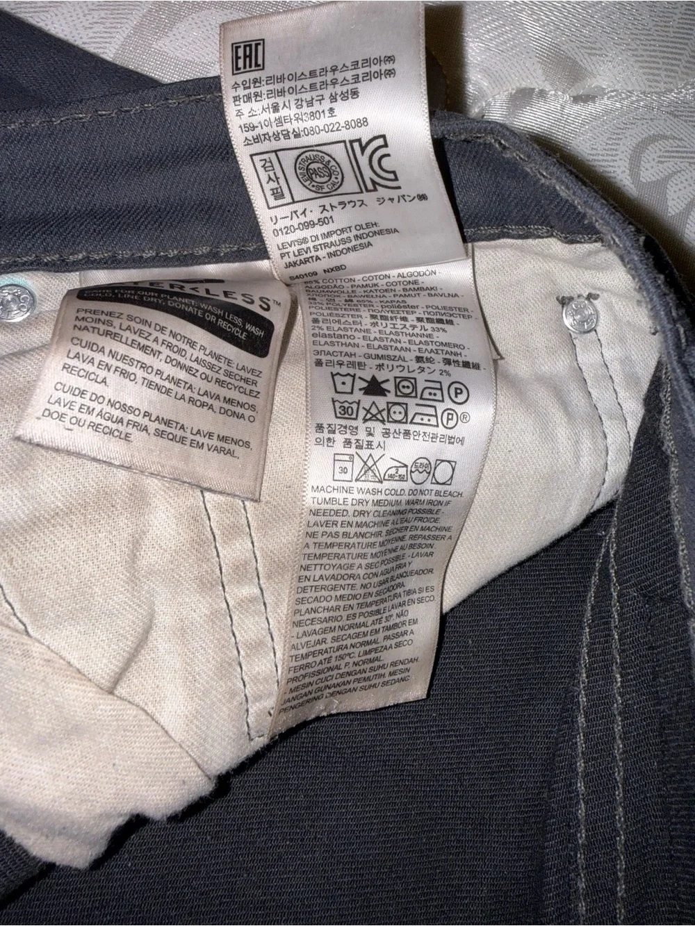 Levi's Black Straight-Leg Men's Pants